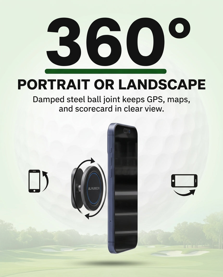 BLAUBECK Alloy Magnetic Golf Cart Phone Holder, photo 6