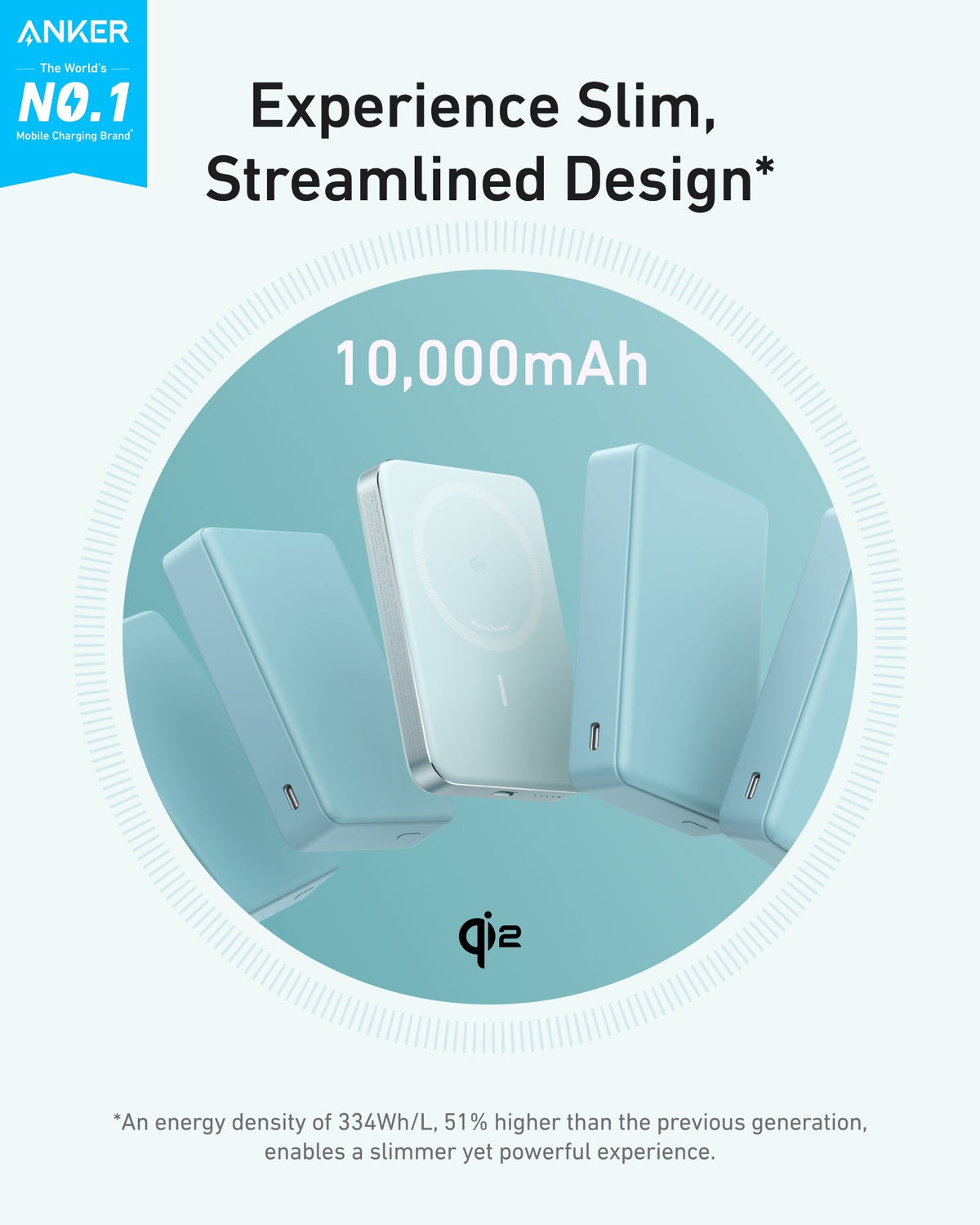 Anker MagGo Slim 10K Magnetic Power Bank