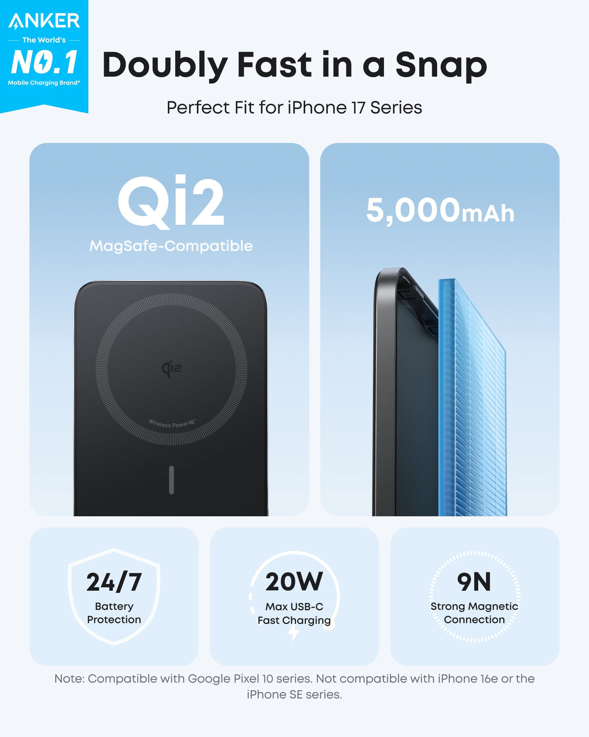 Anker Nano Slim 5K MagGo Magnetic Power Bank, photo 2