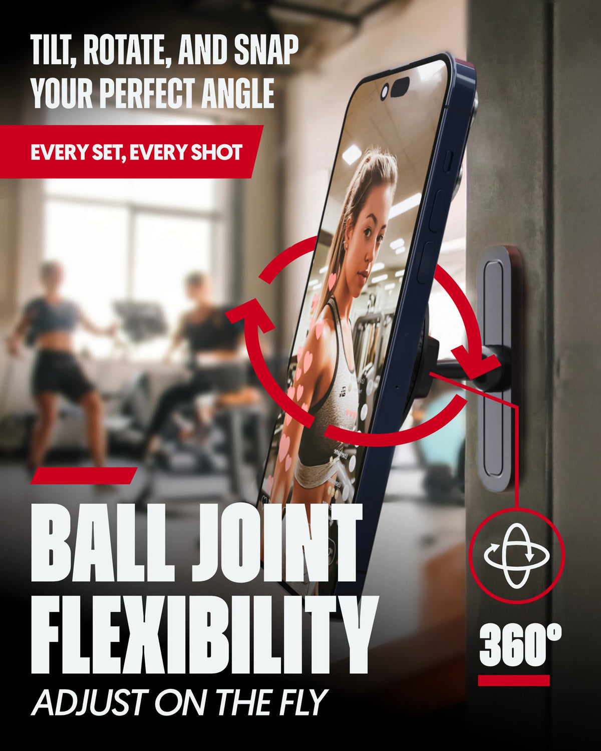 BLAUBECK Magnetic Gym Phone Mount for MagSafe and Android, photo 3
