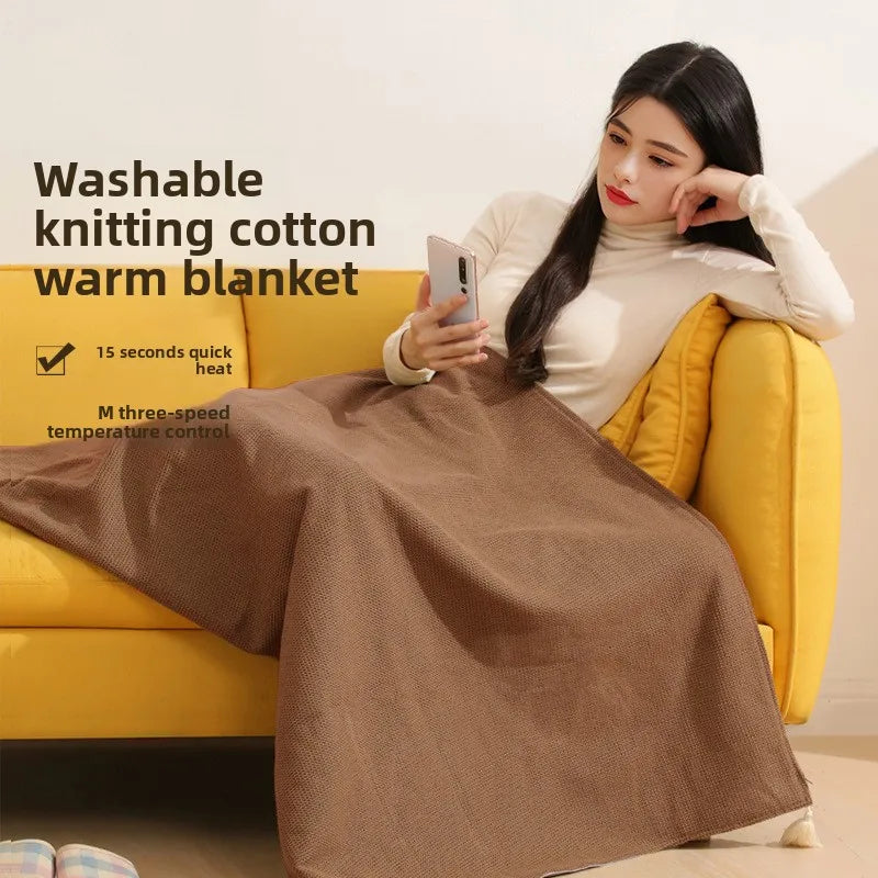 CozyVolt™ 🔥🧣 — USB-Heated Wearable Blanket Shawl