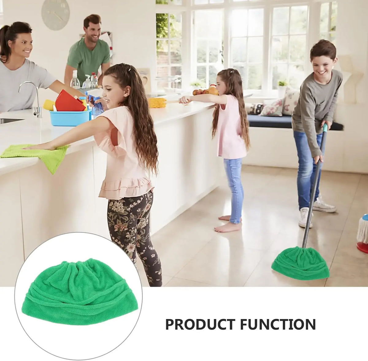 CleanSweep™ 🏡💧 — Ultra-Absorbent Microfiber Mop Cover