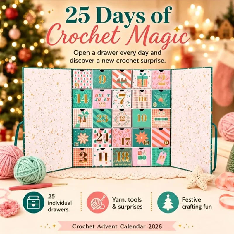CozyStitch™ 🧵✨ — 25 Ultimate Crochet Advent Calendar