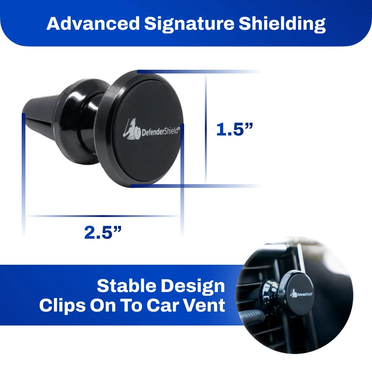 DefenderShield Magnetic Vent Mount with 360° Swivel, photo 2