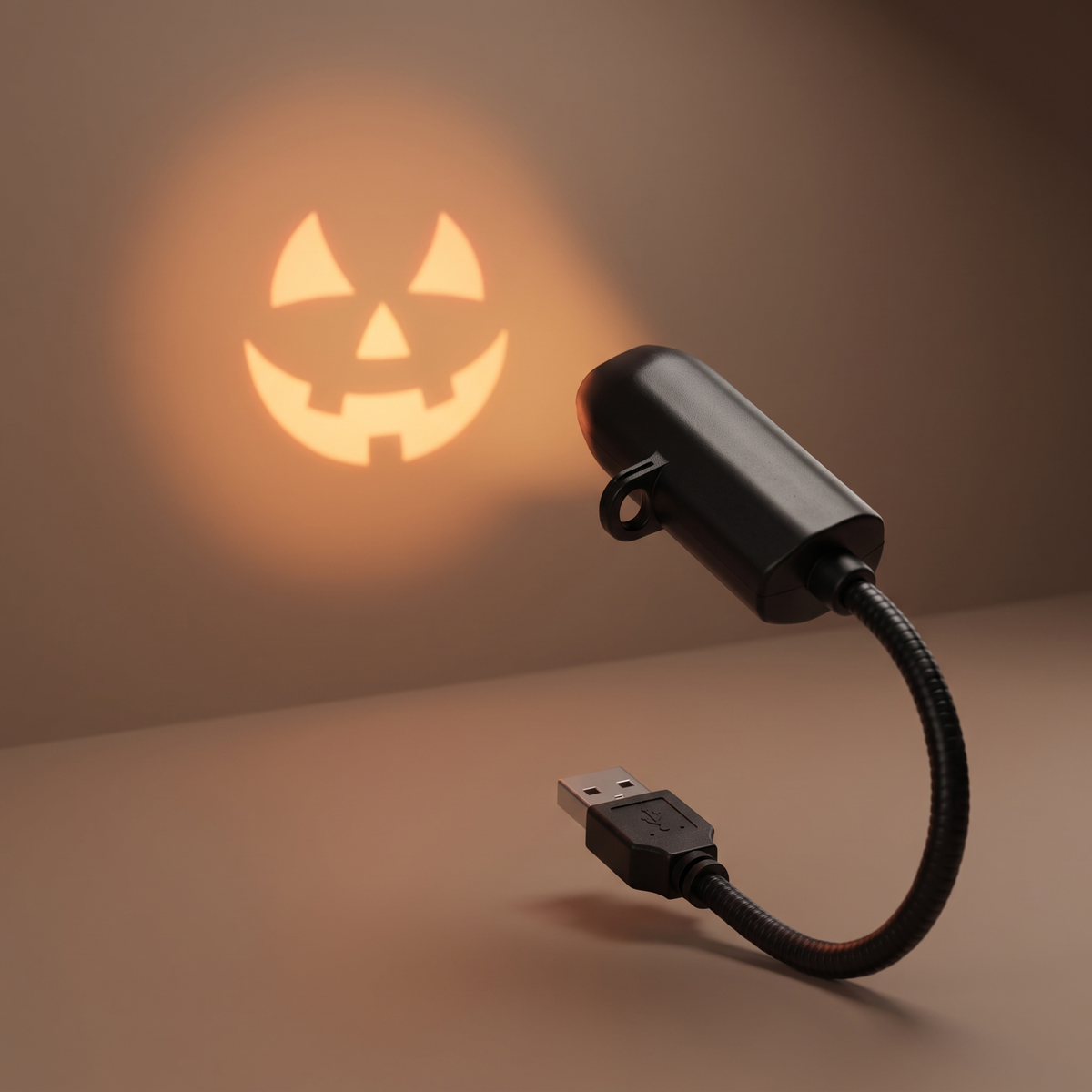 USB Projector Light Halloween Ghost Skull Night Light Switchable Pattern LED Projector Lamp for Room Ceiling Window Wall Decor